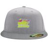 Flexfit 6210 Structured Flat Bill Fitted Hat Thumbnail
