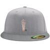 Flexfit 6210 Structured Flat Bill Fitted Hat Thumbnail