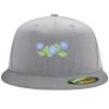 Flexfit 6210 Structured Flat Bill Fitted Hat Thumbnail