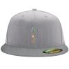 Flexfit 6210 Structured Flat Bill Fitted Hat Thumbnail