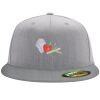 Flexfit 6210 Structured Flat Bill Fitted Hat Thumbnail