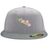 Flexfit 6210 Structured Flat Bill Fitted Hat Thumbnail