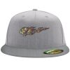 Flexfit 6210 Structured Flat Bill Fitted Hat Thumbnail