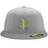 Flexfit 6210 Structured Flat Bill Fitted Hat Thumbnail