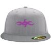 Flexfit 6210 Structured Flat Bill Fitted Hat Thumbnail