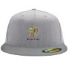 Flexfit 6210 Structured Flat Bill Fitted Hat Thumbnail