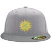 Flexfit 6210 Structured Flat Bill Fitted Hat Thumbnail