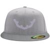 Flexfit 6210 Structured Flat Bill Fitted Hat Thumbnail