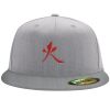 Flexfit 6210 Structured Flat Bill Fitted Hat Thumbnail