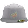 Flexfit 6210 Structured Flat Bill Fitted Hat Thumbnail