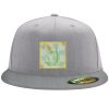 Flexfit 6210 Structured Flat Bill Fitted Hat Thumbnail