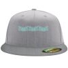 Flexfit 6210 Structured Flat Bill Fitted Hat Thumbnail