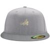 Flexfit 6210 Structured Flat Bill Fitted Hat Thumbnail