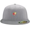 Flexfit 6210 Structured Flat Bill Fitted Hat Thumbnail