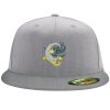 Flexfit 6210 Structured Flat Bill Fitted Hat Thumbnail