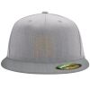 Flexfit 6210 Structured Flat Bill Fitted Hat Thumbnail