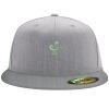 Flexfit 6210 Structured Flat Bill Fitted Hat Thumbnail