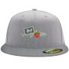 Flexfit 6210 Structured Flat Bill Fitted Hat Thumbnail