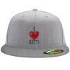 Flexfit 6210 Structured Flat Bill Fitted Hat Thumbnail