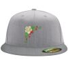 Flexfit 6210 Structured Flat Bill Fitted Hat Thumbnail
