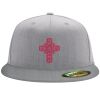 Flexfit 6210 Structured Flat Bill Fitted Hat Thumbnail