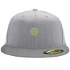 Flexfit 6210 Structured Flat Bill Fitted Hat Thumbnail