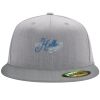 Flexfit 6210 Structured Flat Bill Fitted Hat Thumbnail