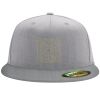 Flexfit 6210 Structured Flat Bill Fitted Hat Thumbnail