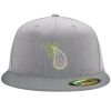 Flexfit 6210 Structured Flat Bill Fitted Hat Thumbnail