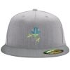 Flexfit 6210 Structured Flat Bill Fitted Hat Thumbnail