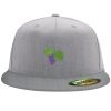 Flexfit 6210 Structured Flat Bill Fitted Hat Thumbnail