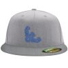 Flexfit 6210 Structured Flat Bill Fitted Hat Thumbnail