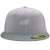 Flexfit 6210 Structured Flat Bill Fitted Hat Thumbnail