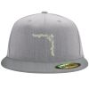 Flexfit 6210 Structured Flat Bill Fitted Hat Thumbnail