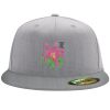Flexfit 6210 Structured Flat Bill Fitted Hat Thumbnail