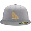 Flexfit 6210 Structured Flat Bill Fitted Hat Thumbnail