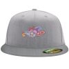 Flexfit 6210 Structured Flat Bill Fitted Hat Thumbnail