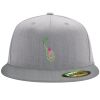 Flexfit 6210 Structured Flat Bill Fitted Hat Thumbnail