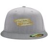 Flexfit 6210 Structured Flat Bill Fitted Hat Thumbnail