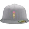 Flexfit 6210 Structured Flat Bill Fitted Hat Thumbnail