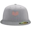 Flexfit 6210 Structured Flat Bill Fitted Hat Thumbnail
