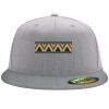 Flexfit 6210 Structured Flat Bill Fitted Hat Thumbnail