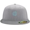 Flexfit 6210 Structured Flat Bill Fitted Hat Thumbnail