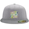 Flexfit 6210 Structured Flat Bill Fitted Hat Thumbnail