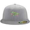 Flexfit 6210 Structured Flat Bill Fitted Hat Thumbnail