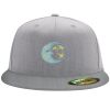 Flexfit 6210 Structured Flat Bill Fitted Hat Thumbnail