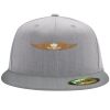 Flexfit 6210 Structured Flat Bill Fitted Hat Thumbnail