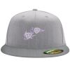 Flexfit 6210 Structured Flat Bill Fitted Hat Thumbnail