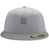 Flexfit 6210 Structured Flat Bill Fitted Hat Thumbnail