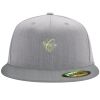 Flexfit 6210 Structured Flat Bill Fitted Hat Thumbnail